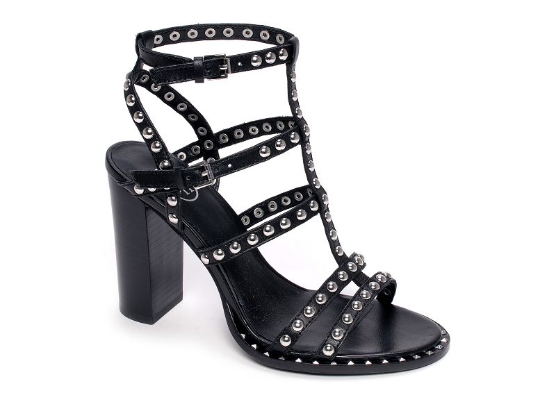 Femme Chaussures Chaussures à talons Sandales compensées Sandales Ash en coloris Noir 