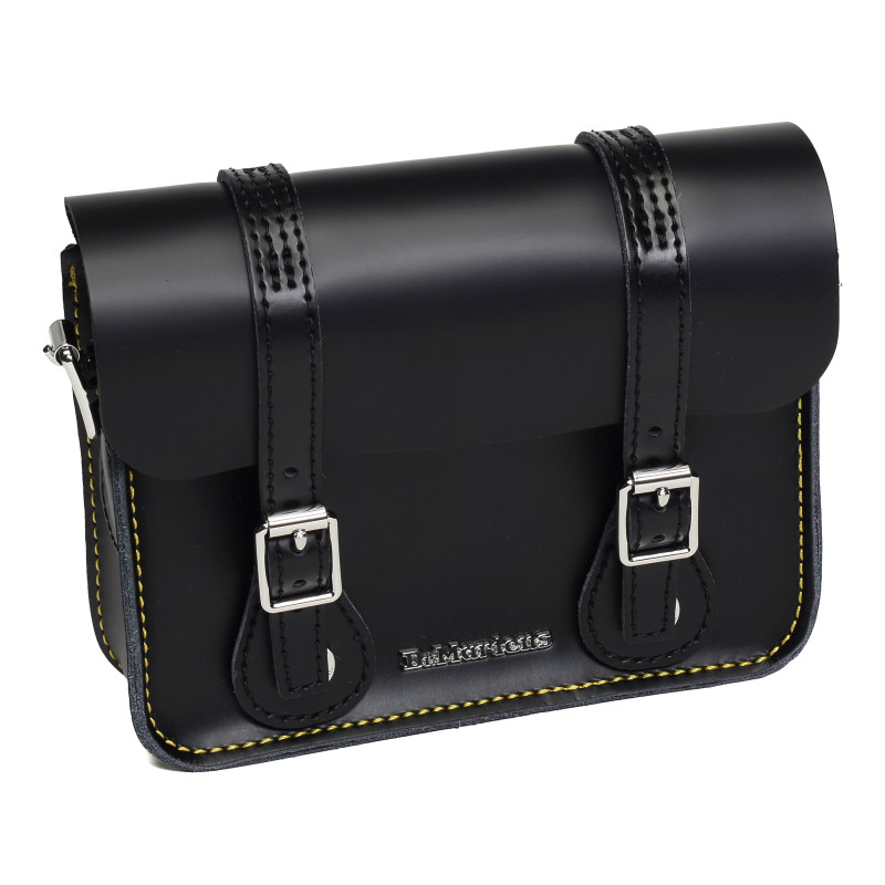 7 LEATHER SATCHEL Noir, Sacs à bandoulière Dr Martens