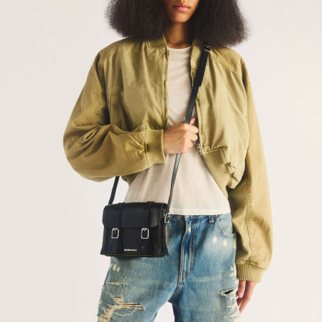 7 LEATHER SATCHEL Noir, Sacs à bandoulière Dr Martens