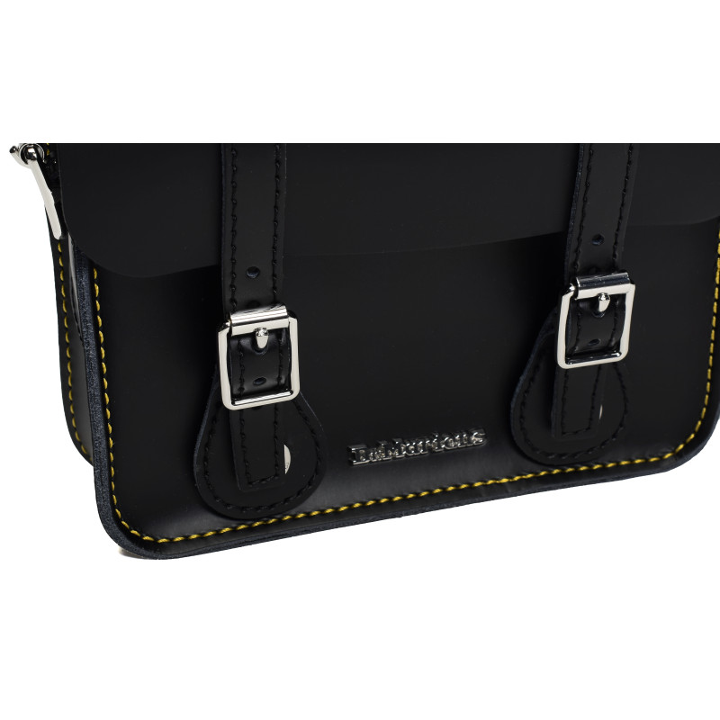 7 LEATHER SATCHEL Noir, Sacs à bandoulière Dr Martens