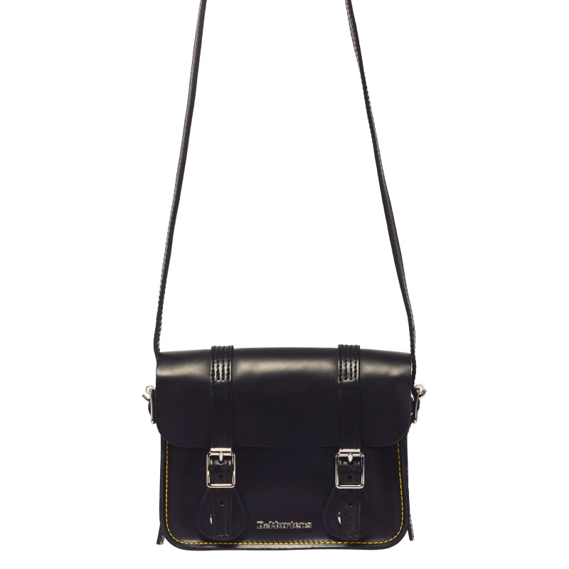 7 LEATHER SATCHEL Noir, Sacs à bandoulière Dr Martens