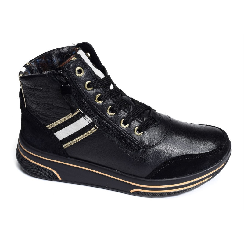 SAPPORO BIS Noir, Baskets montantes Ara