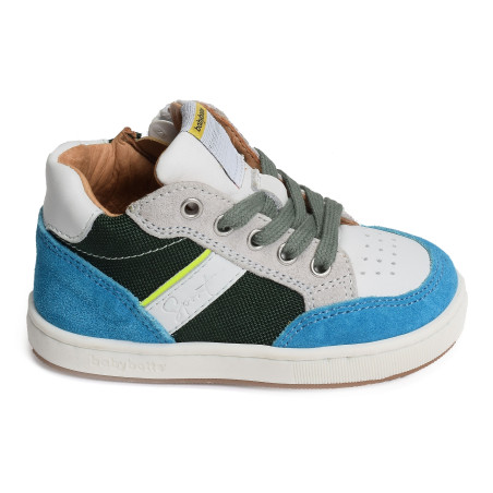 FRISBEE Blanc Multicolore, Chaussures à Lacets Babybotte