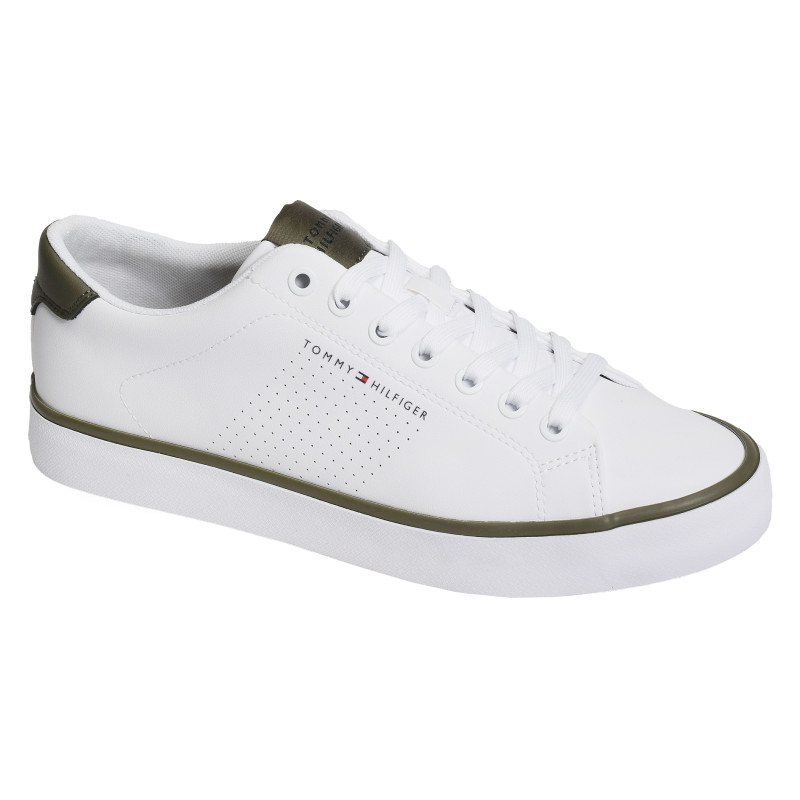 TH HI VULC LOW CORE SEASONAL 5110 Blanc Kaki, Sneakers basses Tommy Hilfiger