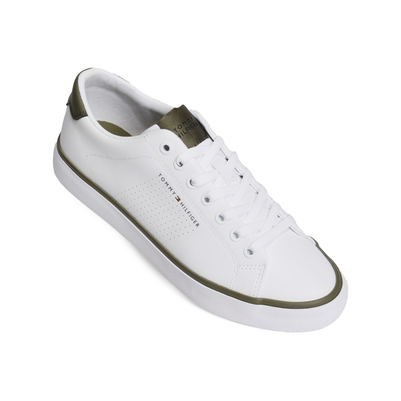 TH HI VULC LOW CORE SEASONAL 5110 Blanc Kaki, Sneakers basses Tommy Hilfiger