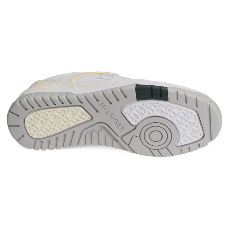 TH BASKET STREET BLOCK 5117 Blanc, Sneakers basses Tommy Hilfiger