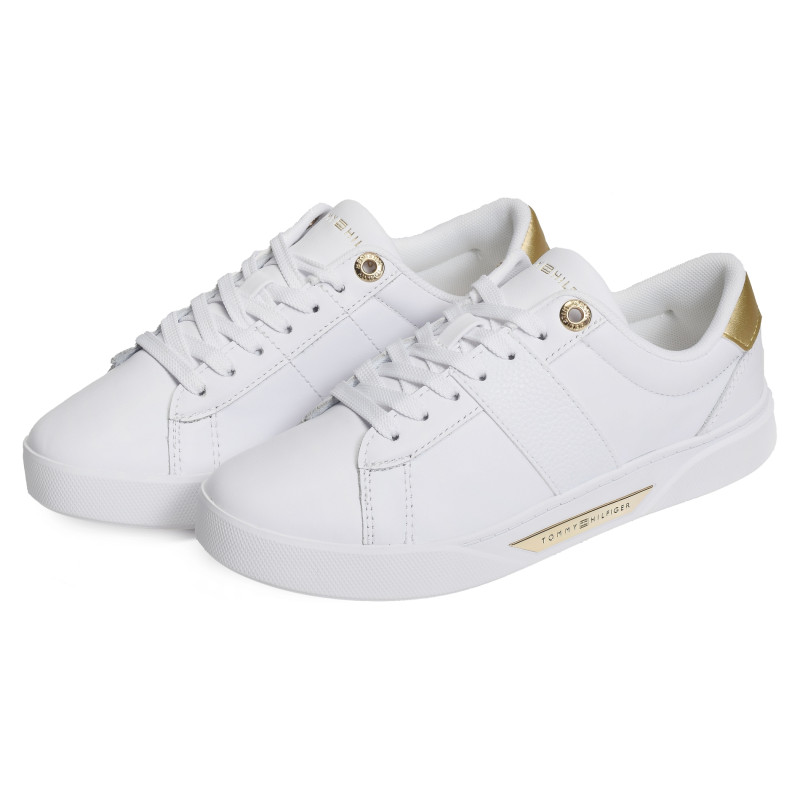 CHIC PANEL COURT SNEAKER 7998 Blanc, Sneakers basses Tommy Hilfiger