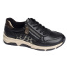 D1S01 Noir Léopard, Sneakers basses Remonte