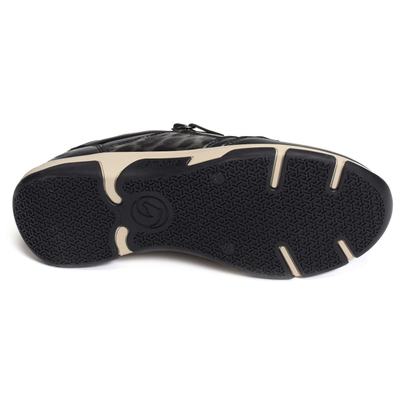 D1S01 Noir Léopard, Sneakers basses Remonte