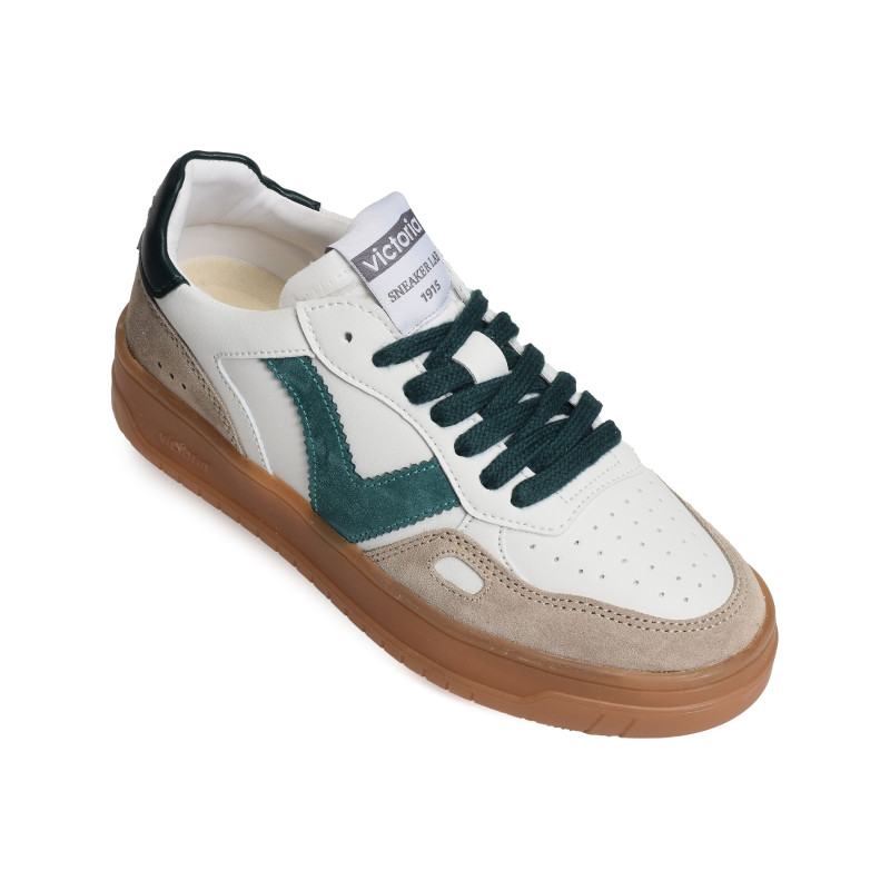 1257125 Blanc Vert, Sneakers basses Victoria