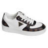 SIDNY Blanc Marron, Sneakers basses Guess