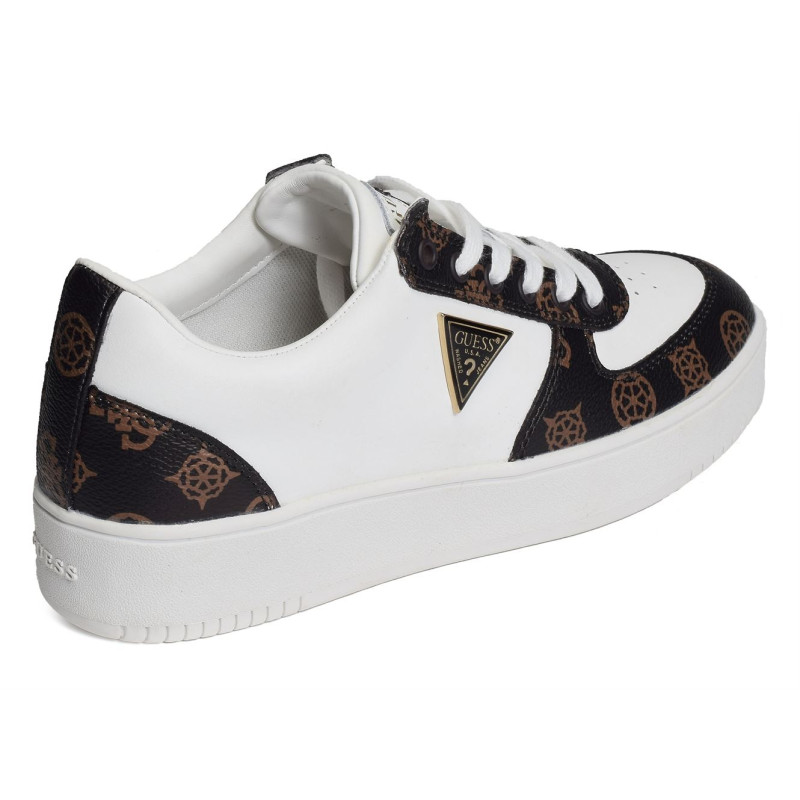 SIDNY Blanc Marron, Sneakers basses Guess