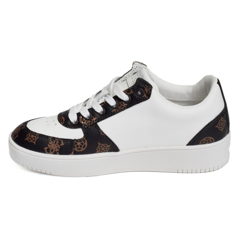 SIDNY Blanc Marron, Sneakers basses Guess
