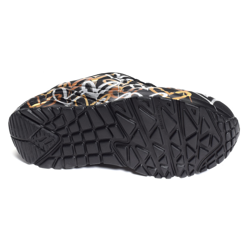 UNO LITE METALLIC LOVE Noir, Sneakers basses Skechers