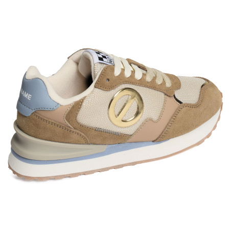 TOVA RUNNER Beige Marron, Baskets running No Name