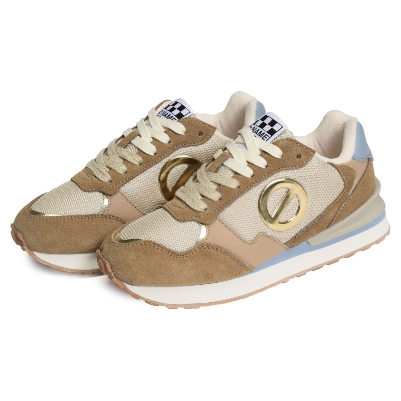 TOVA RUNNER Beige Marron, Baskets running No Name
