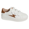 VICKY Blanc Camel, Sneakers basses Vanessa wu