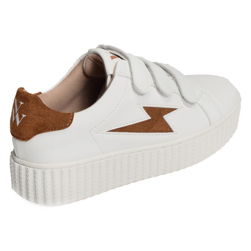 VICKY Blanc Camel, Sneakers basses Vanessa wu
