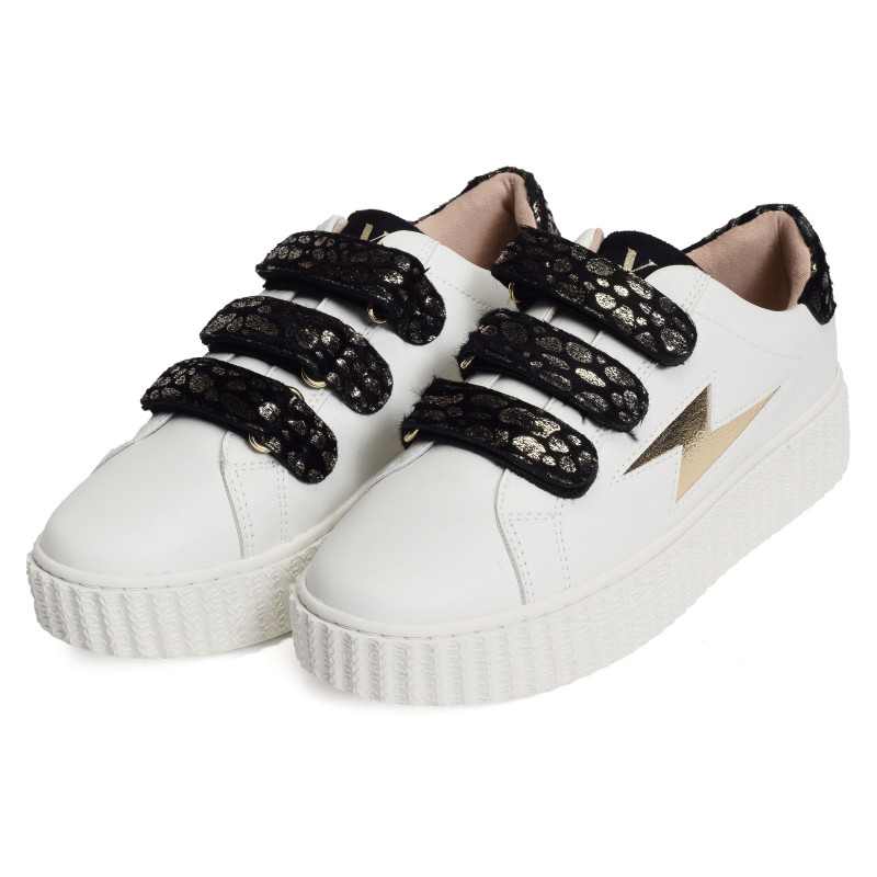 DAISY Blanc Or, Sneakers basses Vanessa Wu