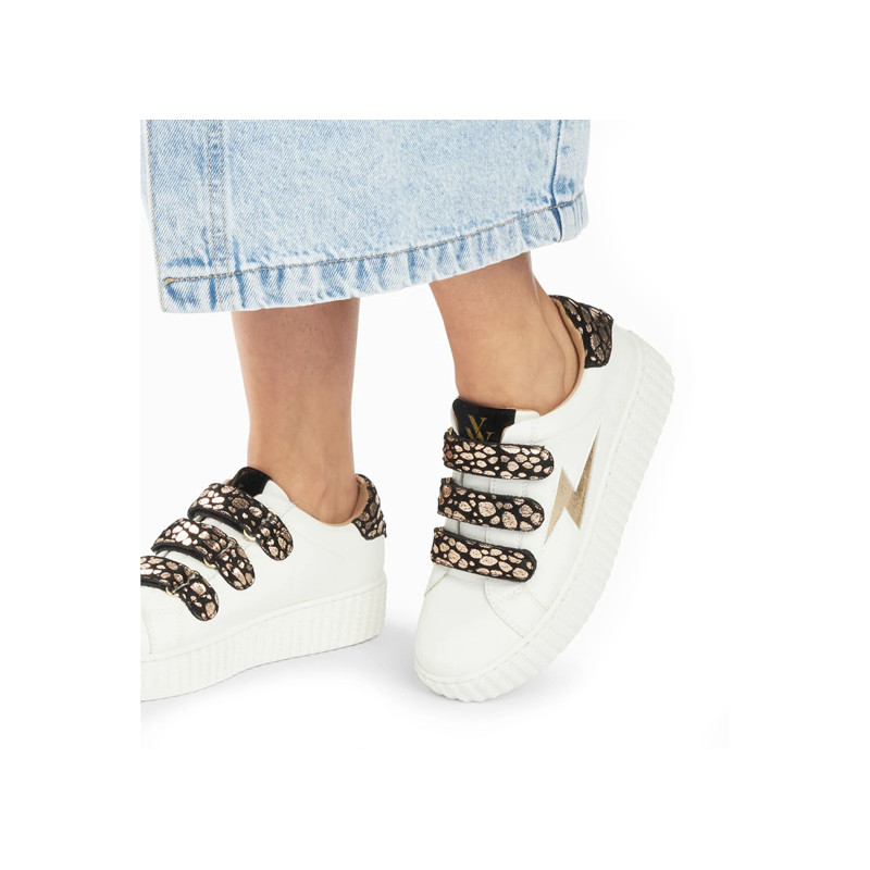 DAISY Blanc Or, Sneakers basses Vanessa Wu
