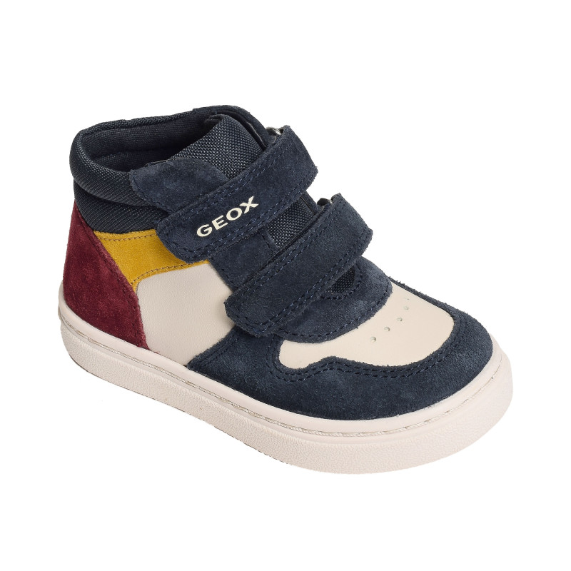 B NASHIK A Marine Beige, Chaussures à Scratch Geox