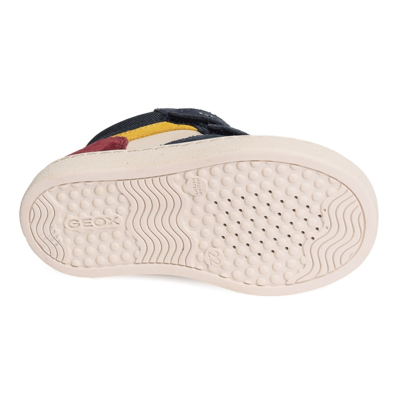 B NASHIK A Marine Beige, Chaussures à Scratch Geox