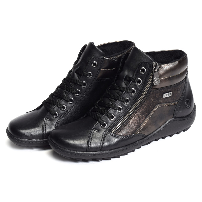 R1458 Noir, Boots Remonte