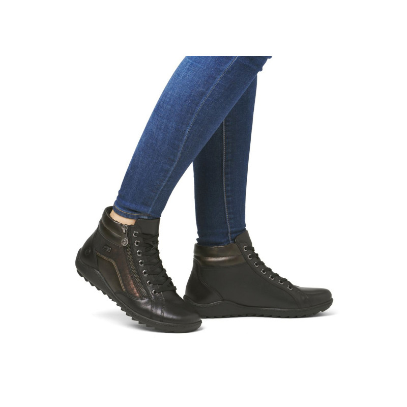 R1458 Noir, Boots Remonte