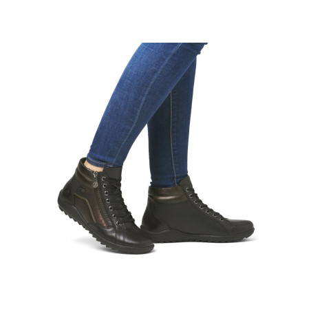 R1458 Noir, Boots Remonte