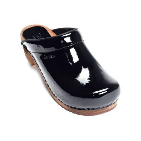 WOOD CLASSIC Verni Noir, Sabots Sanita