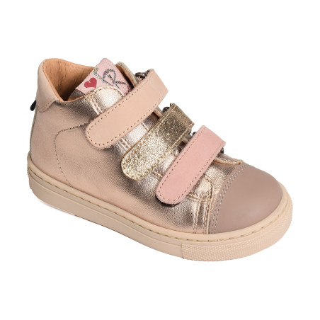 5335 Rose Clair, Chaussures à Scratch Romagnoli