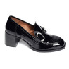 JABRANE Verni Noir, Mocassins Rosemetal
