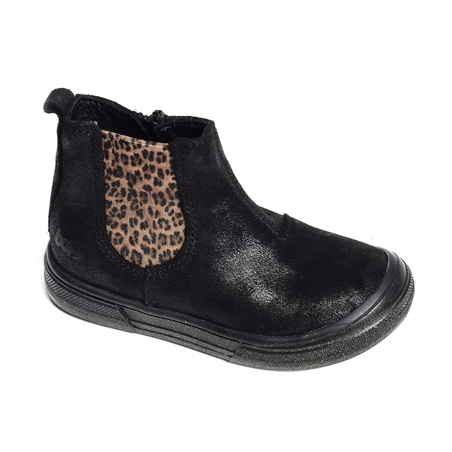 SEBESTAR Noir Léopard, Chelsea boots Bopy