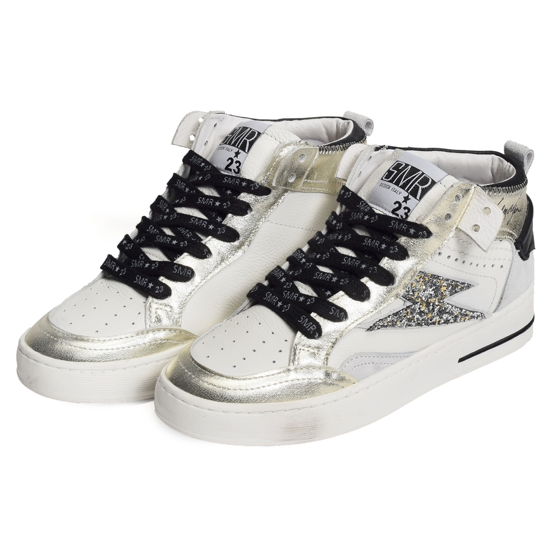 MISTRAL Blanc Or, Baskets montantes Semerdjian