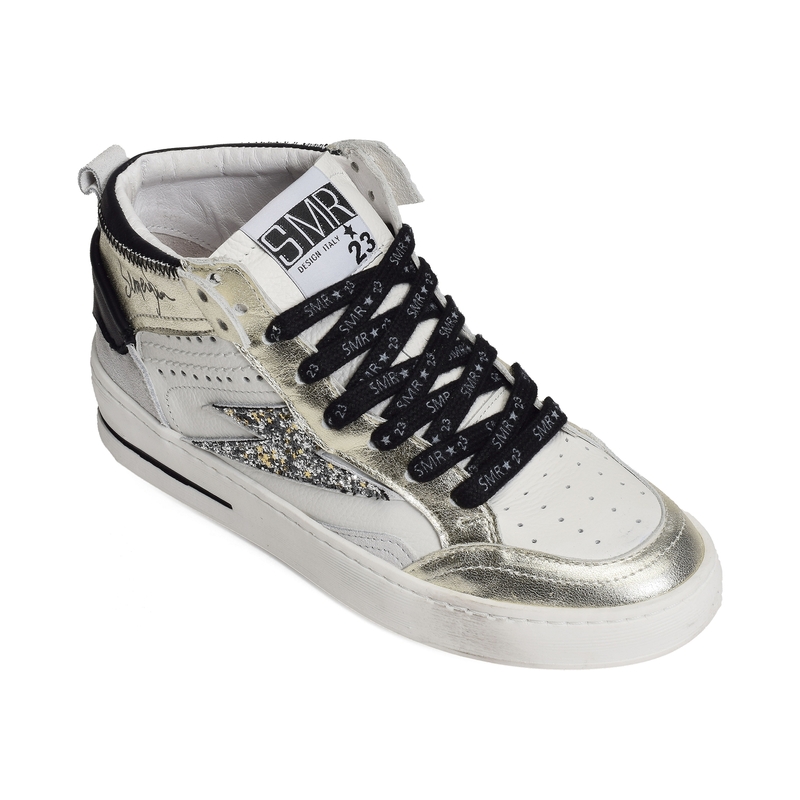 MISTRAL Blanc Or, Baskets montantes Semerdjian