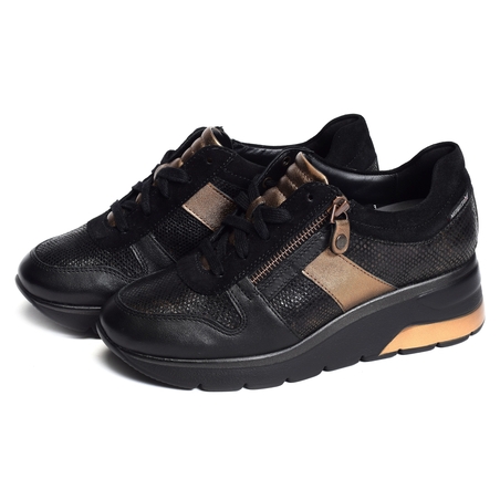 ELISIA Noir, Baskets running Mephisto