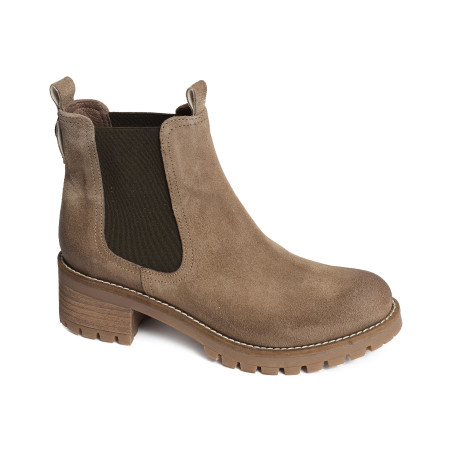 HALIMA Tabac, Chelsea boots Minka