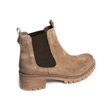 HALIMA Tabac, Chelsea boots Minka