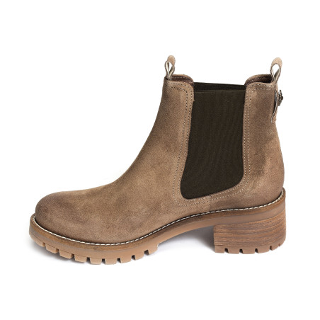 HALIMA Tabac, Chelsea boots Minka