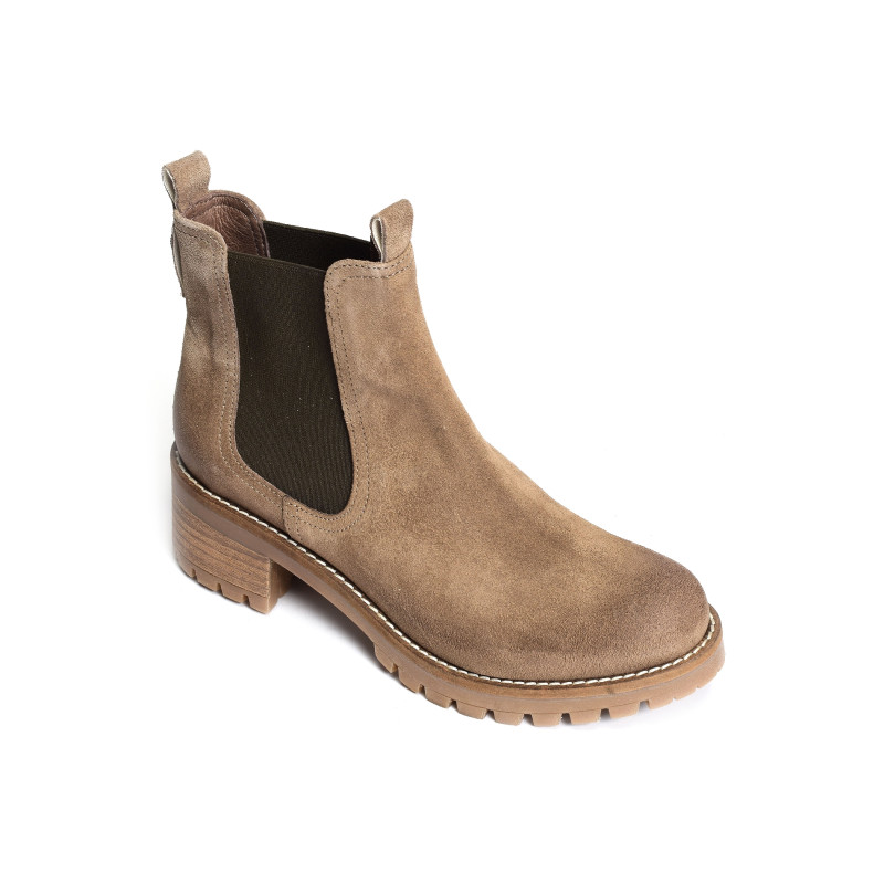 HALIMA Tabac, Chelsea boots Minka