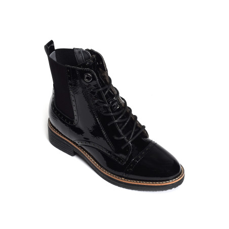 GELINE Verni Noir, Boots Fugitive