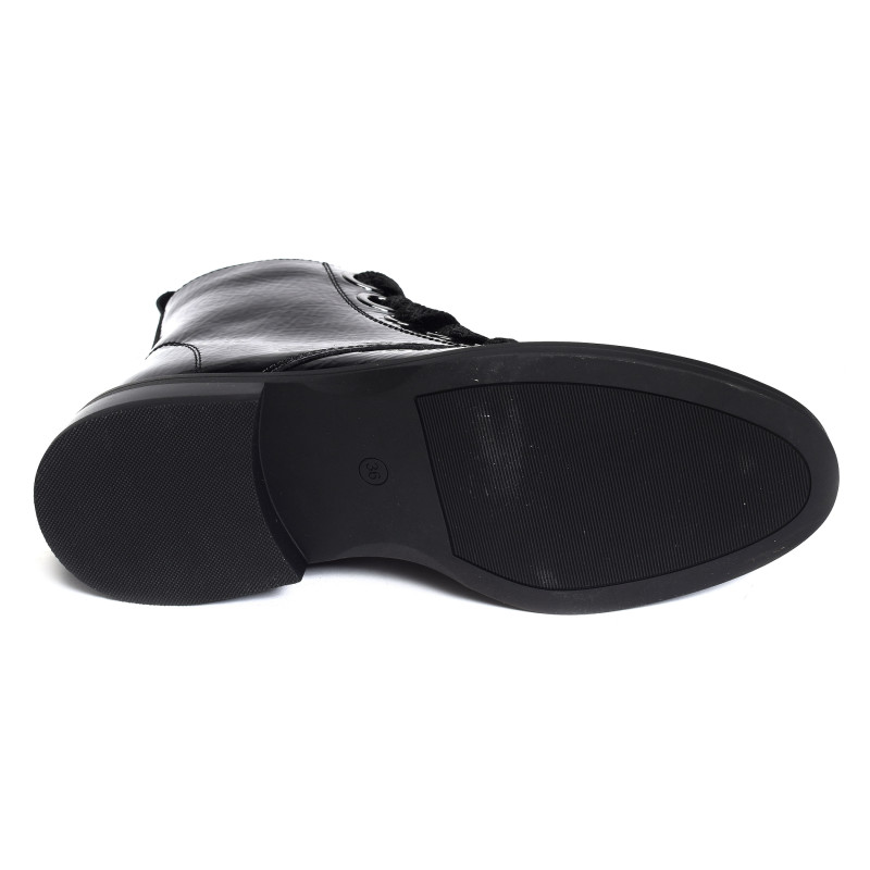 FEUTRE Verni Noir, Boots Fugitive