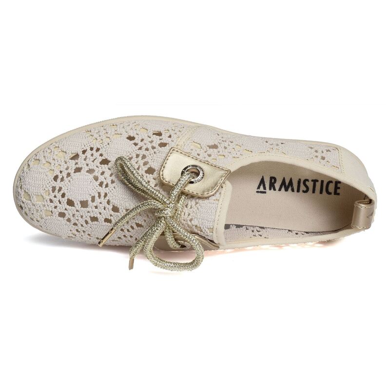 STONE ONE CANVAS Ecru, Chaussures basses Armistice