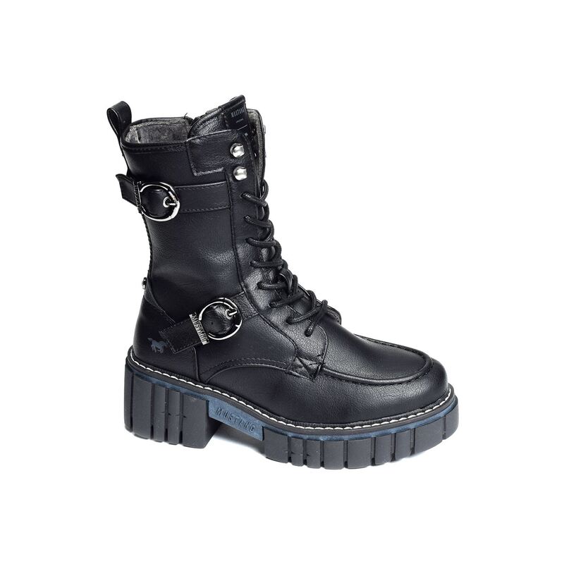 1447505 Noir, Boots Mustang