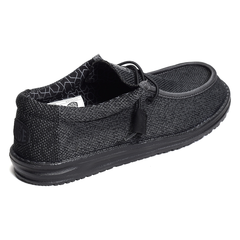 WALLY SOX Noir Noir, Slip-On HeyDude