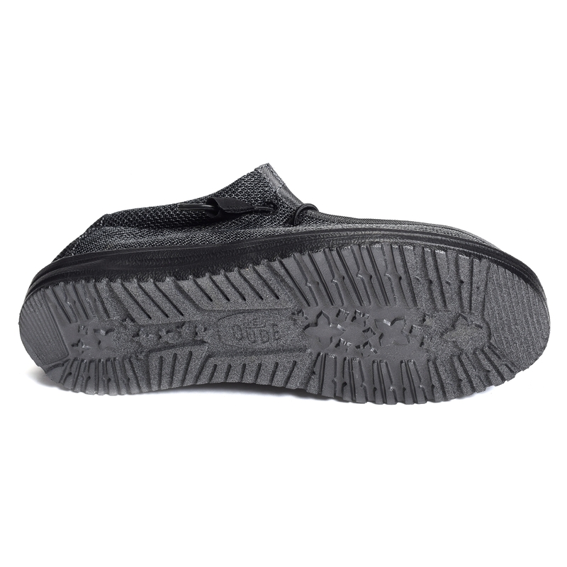 WALLY SOX Noir Noir, Slip-On HeyDude