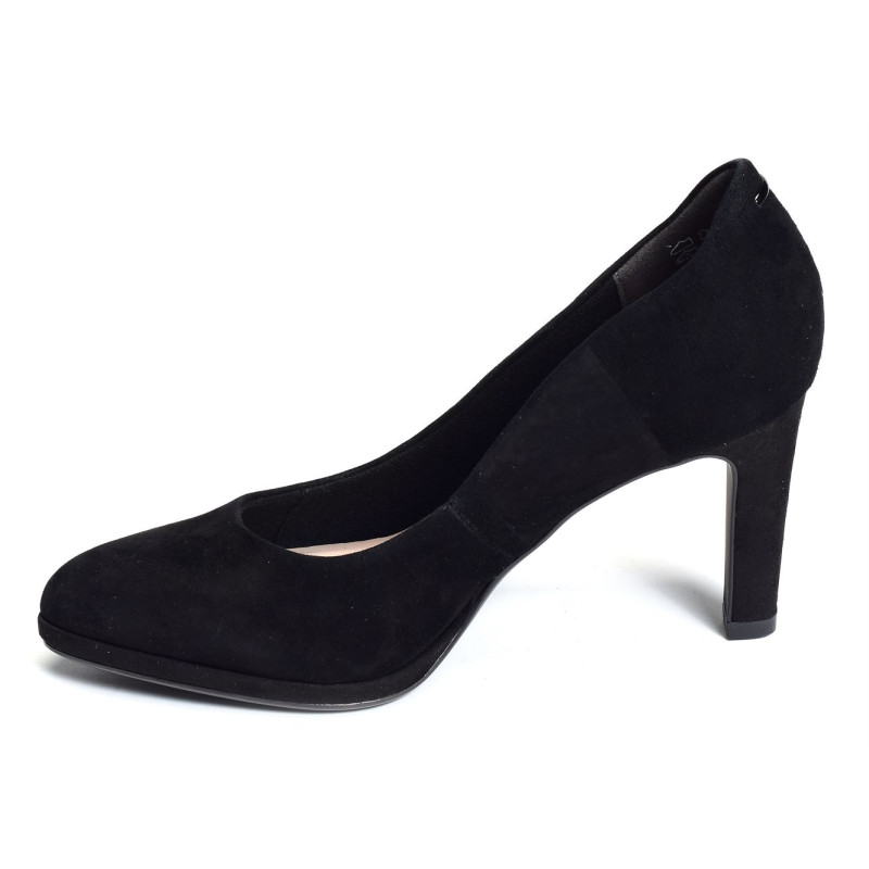 22411 Noir Noir, Escarpins à bout arrondi Tamaris