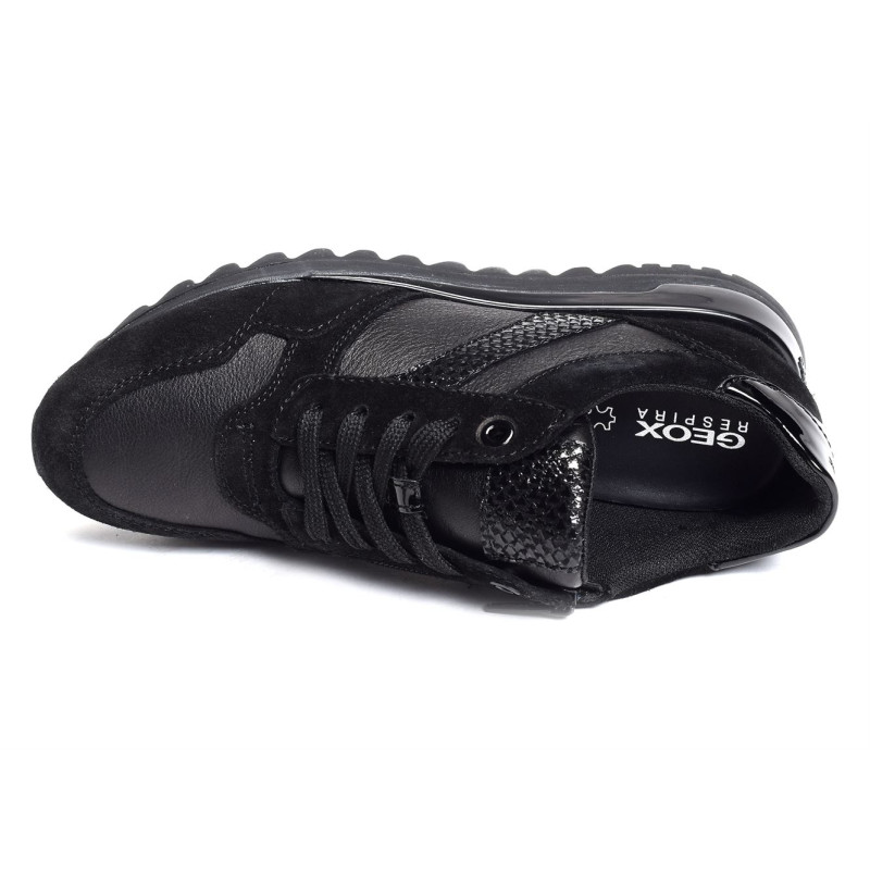 D TABELYA A Noir, Baskets running Geox