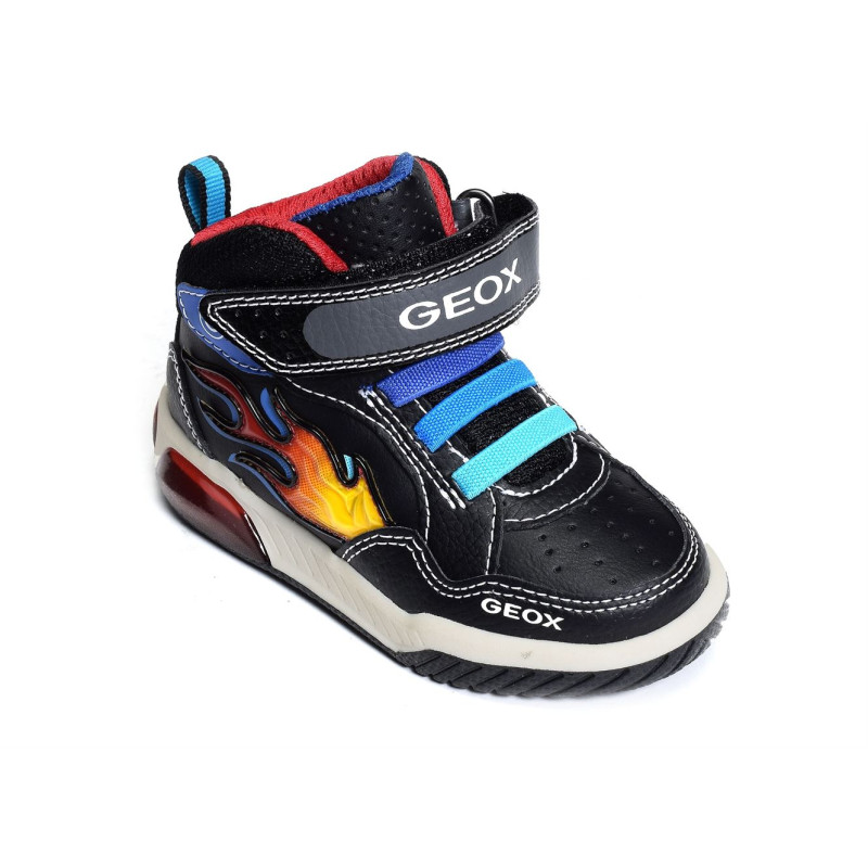 J INEK BOY Noir, Baskets montantes Geox