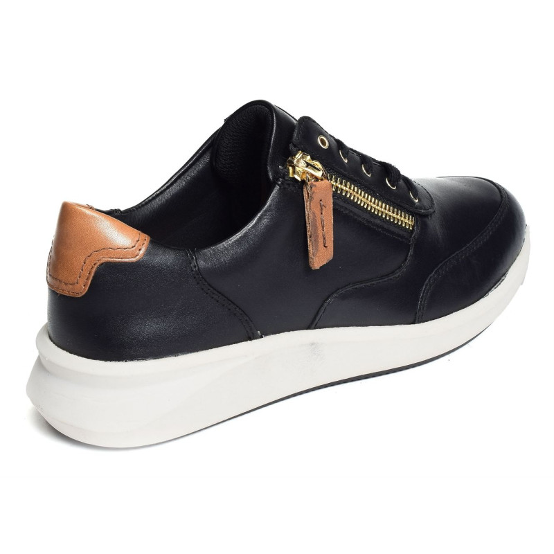 UN RIO ZIP Noir, Sneakers basses Clarks